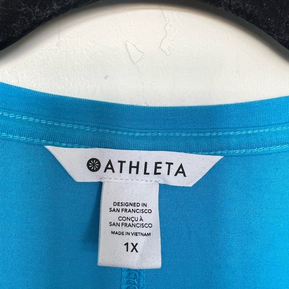 Athleta Blue Oversized Relaxed T-Shirt sz 1X - Picture 2 of 5